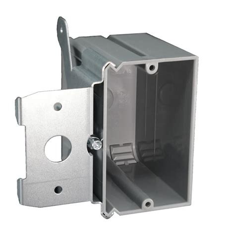 metal single gang cut in box|single gang adjustable box.